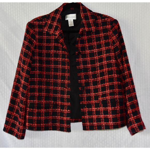 Drapers & Damon's Tweed Lined Blazer Jacket Size PM - Picture 2 of 5